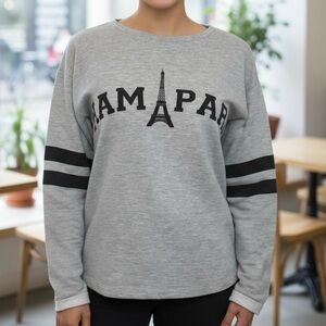 Ally Crew Neck Sweat Shirt Grey Size 2